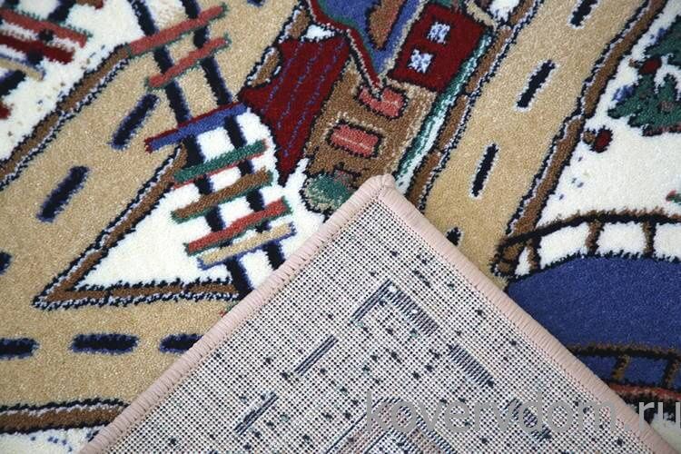 Детский ковер Веселые дорожки бежевый Детский ковер Веселые дорожки бежевый