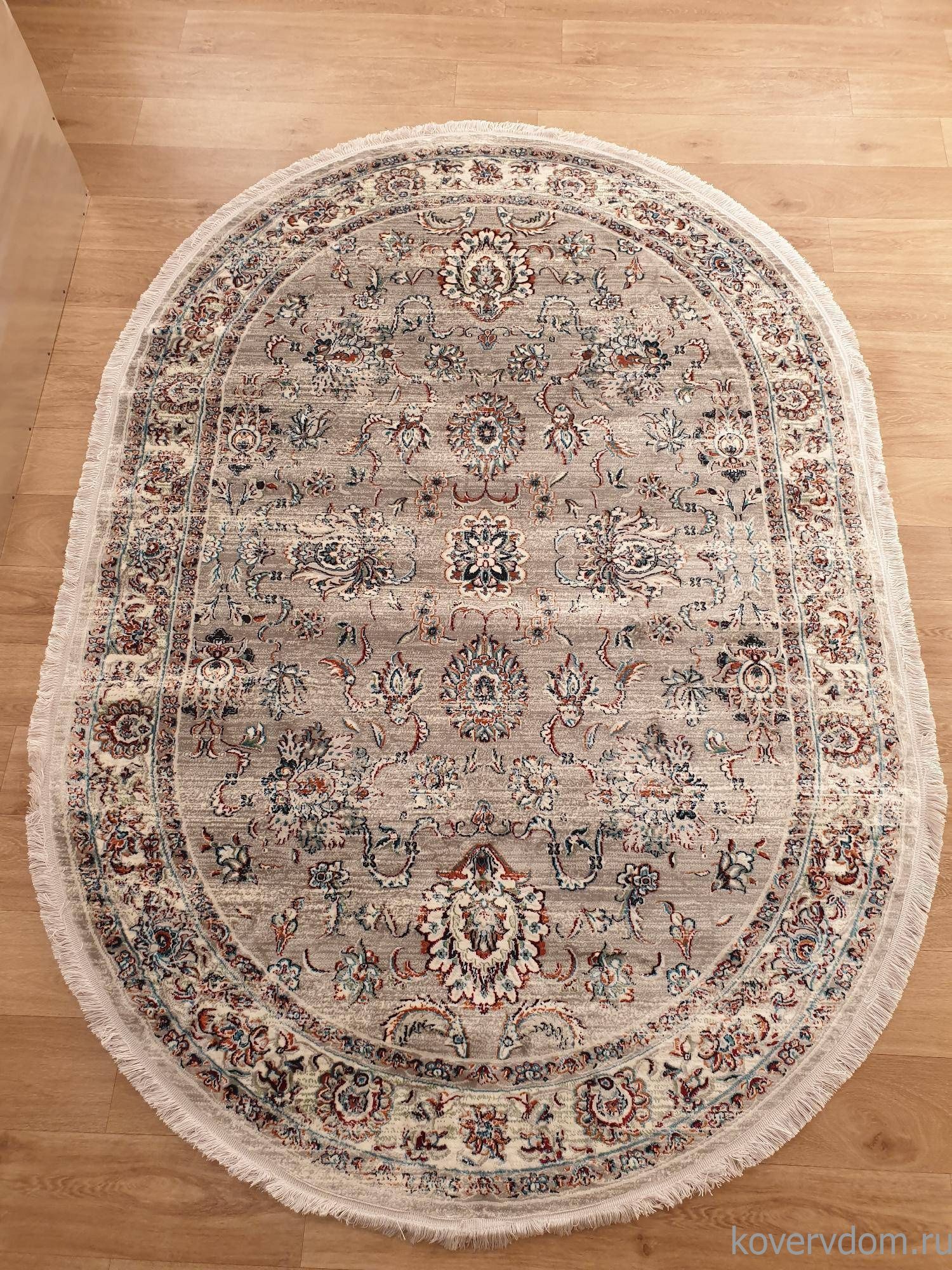 Ковер BROOKLYN 08618G GREY / GREY Овал