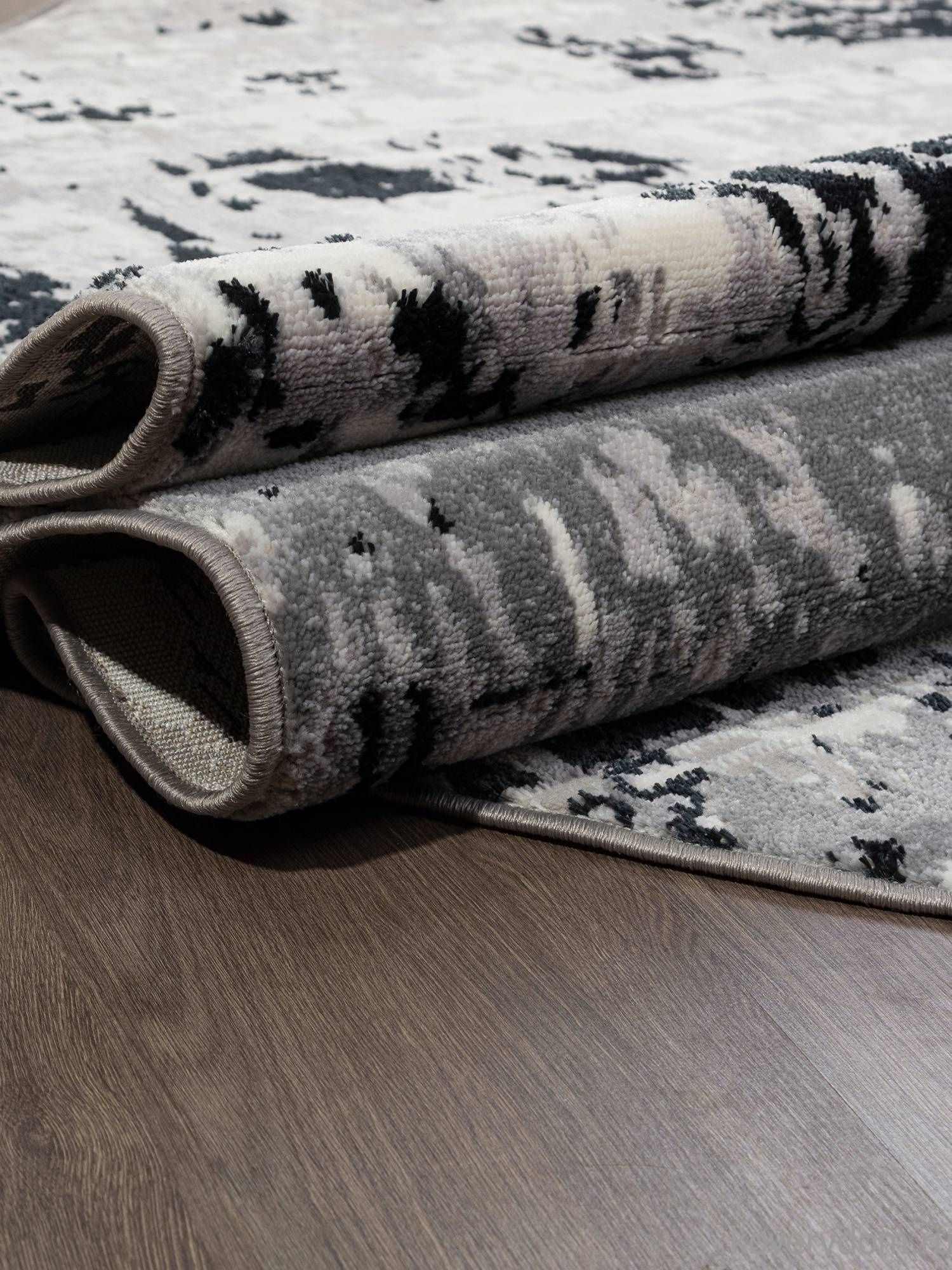 Ковер PALERMO F284 DARK GRAY Овал