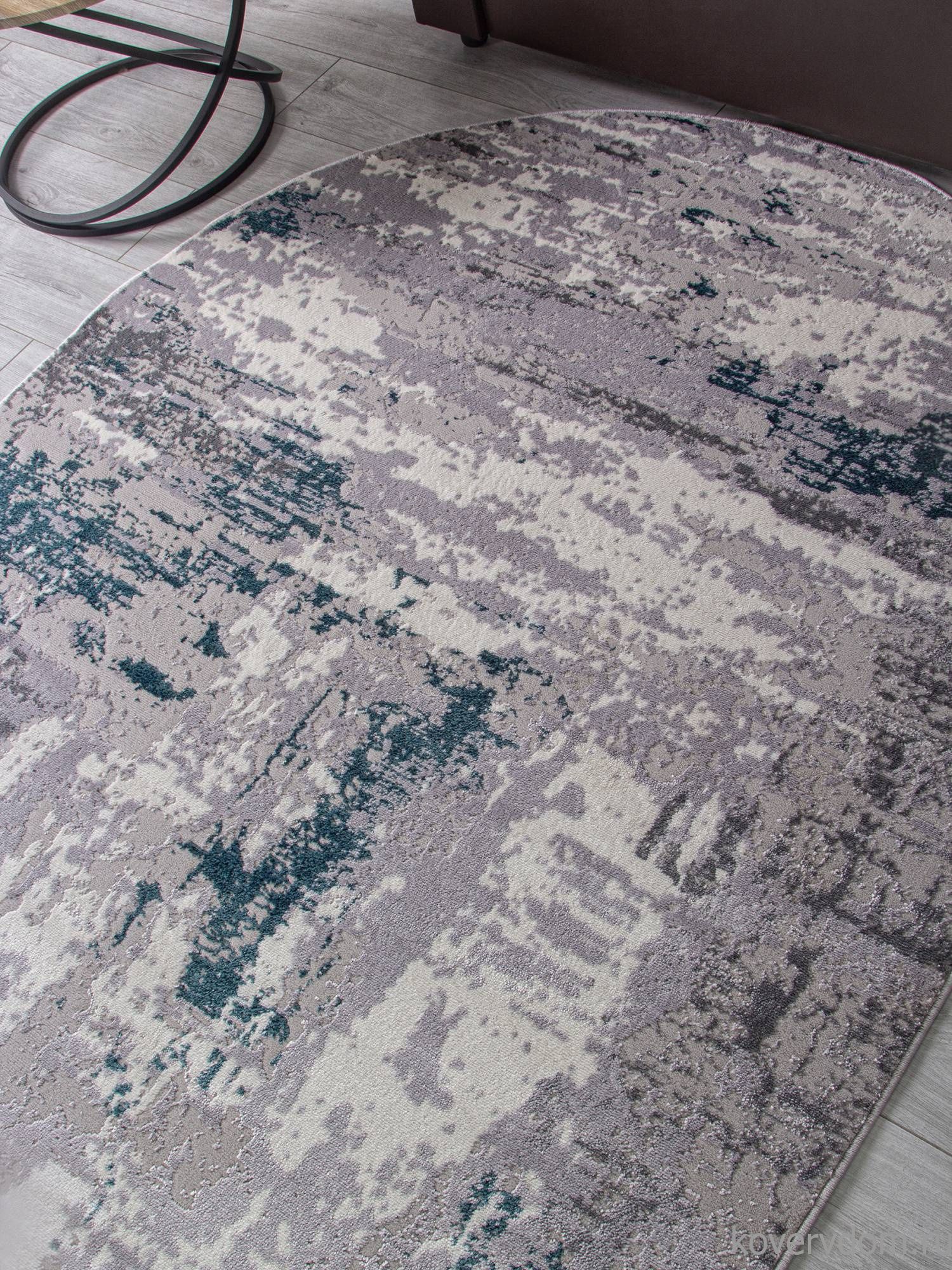 Ковер PALERMO F279 GRAY Овал