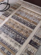 Ковер из вискозы серый DUBAI 00266 GREY / BEIGE