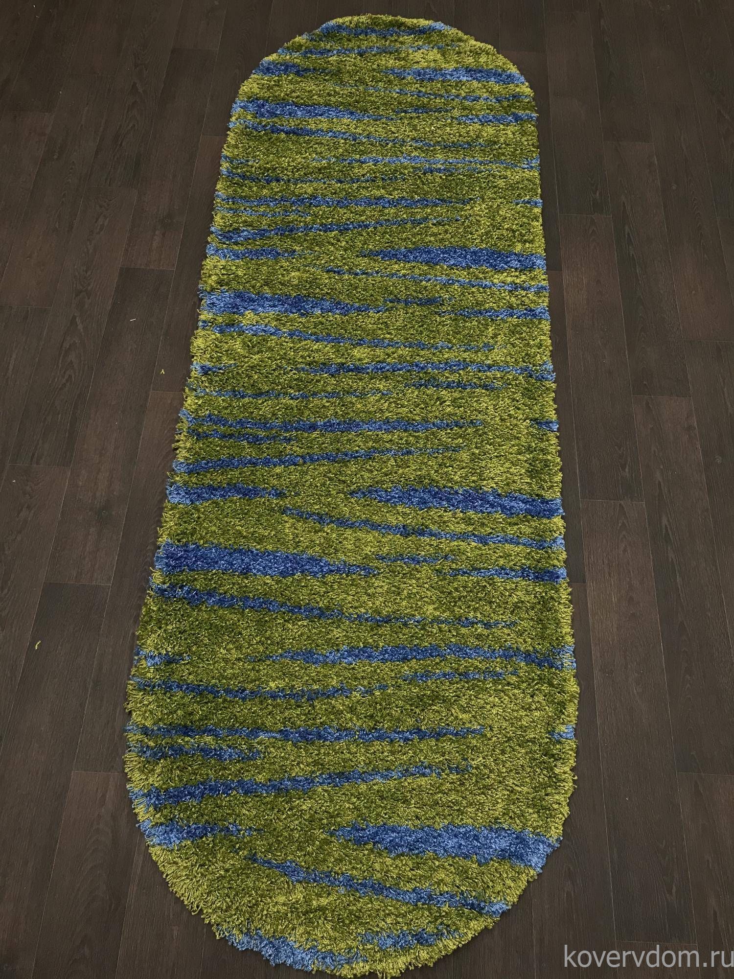 Ковер SHAGGY ULTRA s608 GREEN-BLUE Овал Ковер SHAGGY ULTRA s608 GREEN-BLUE Овал