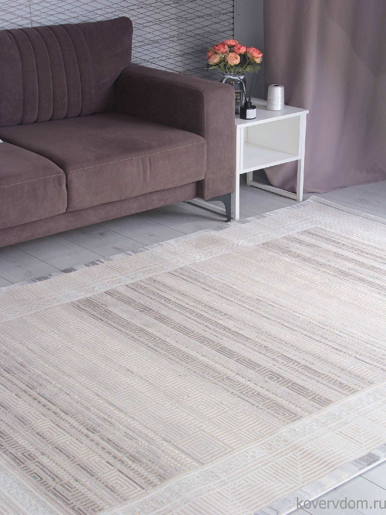 Ковер AMELI 9247A S.BEIGE / P.WHITE