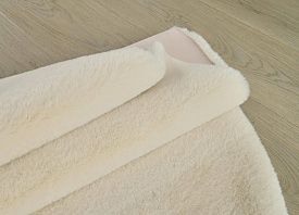 Ковер длинношерстный из искусственного меха RABBIT PREMIUM MS1000 CREAM Круг