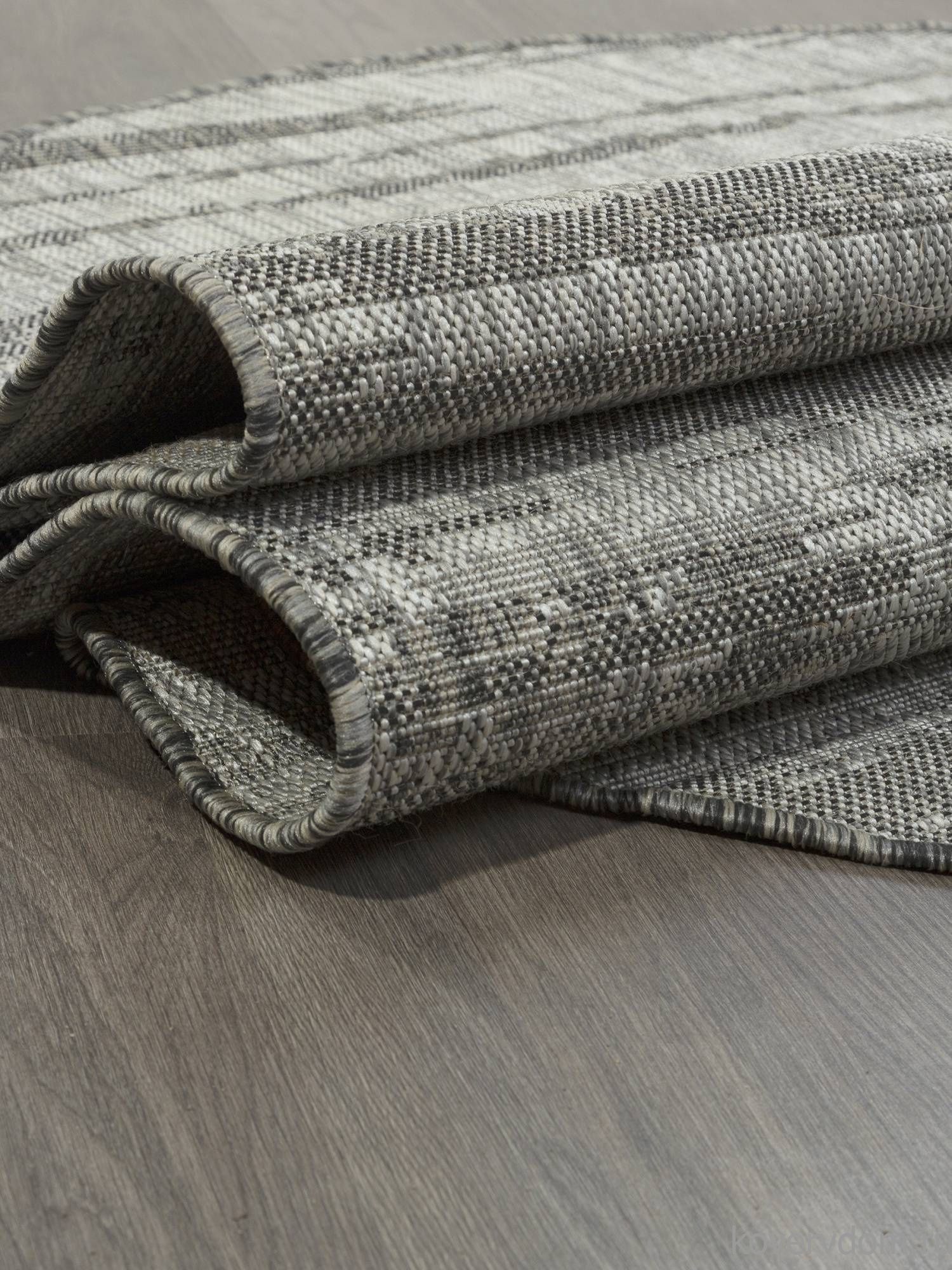 Ковер-циновка KAIR-A S143 GRAY Овал