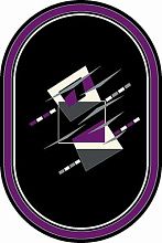 Ковер SUNRISE mrt8 BLACK-VIOLET Овал