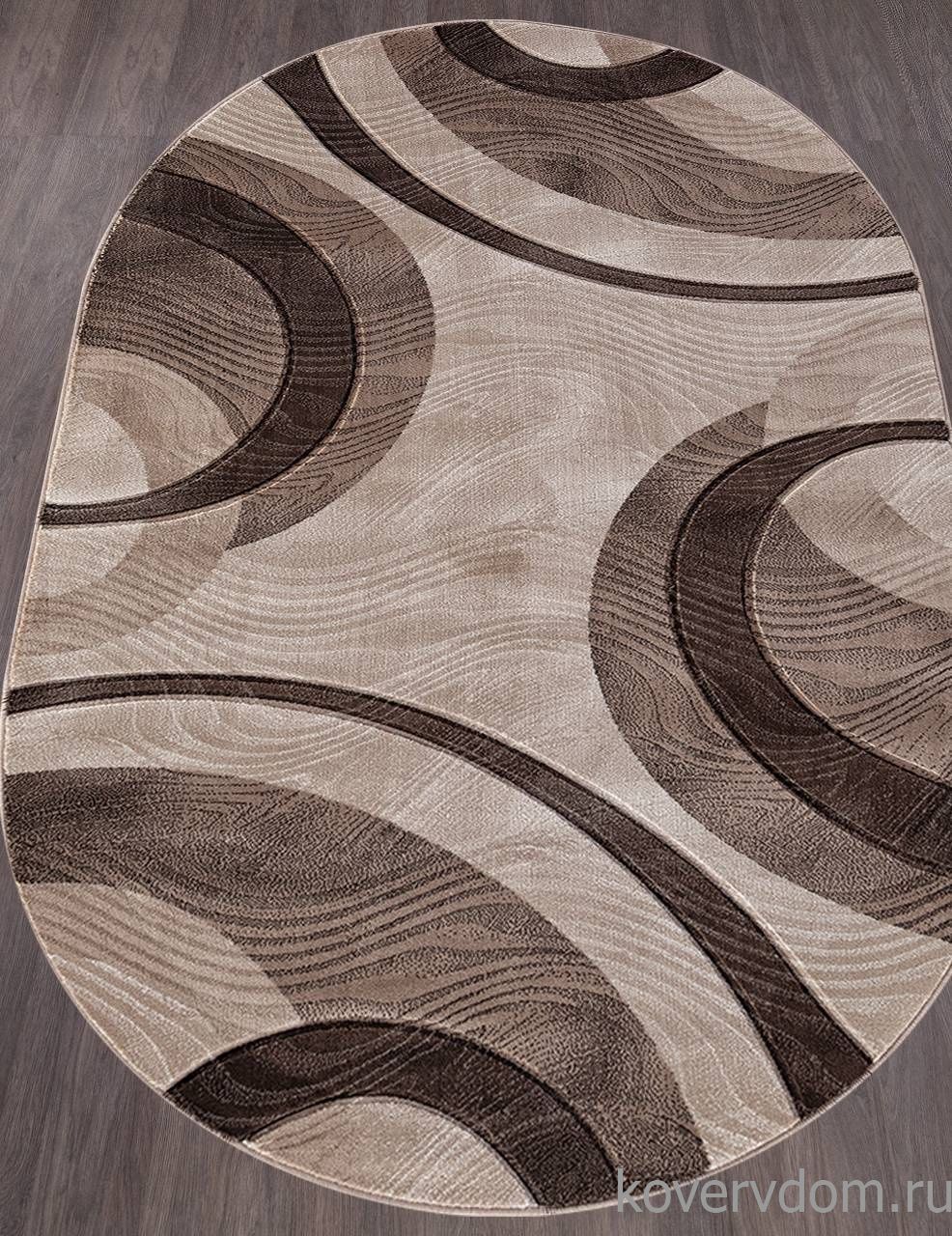 Ковер MEGA CARVING 4783 BEIGE Овал