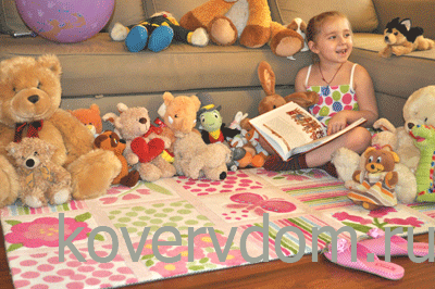 Ковер детский AMIGO Бело-розовый Ковер детский AMIGO Бело-розовый