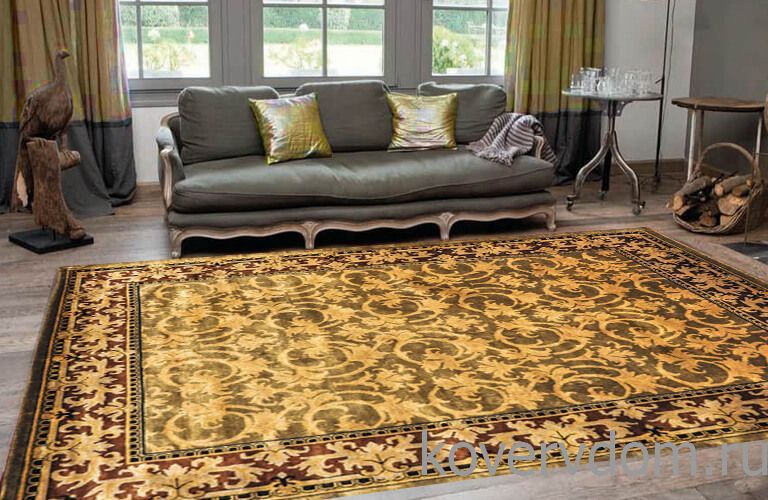 Ковер ручной работы 100% шерсть Indonepal-04 Red Gold 