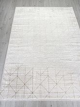 Пушистый ковер SHINE 33748A CREAM / WHITE