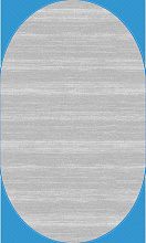 Ковер из Турции гипоаллергенный искусственный NENSI GL092G GREY / GREY Овал