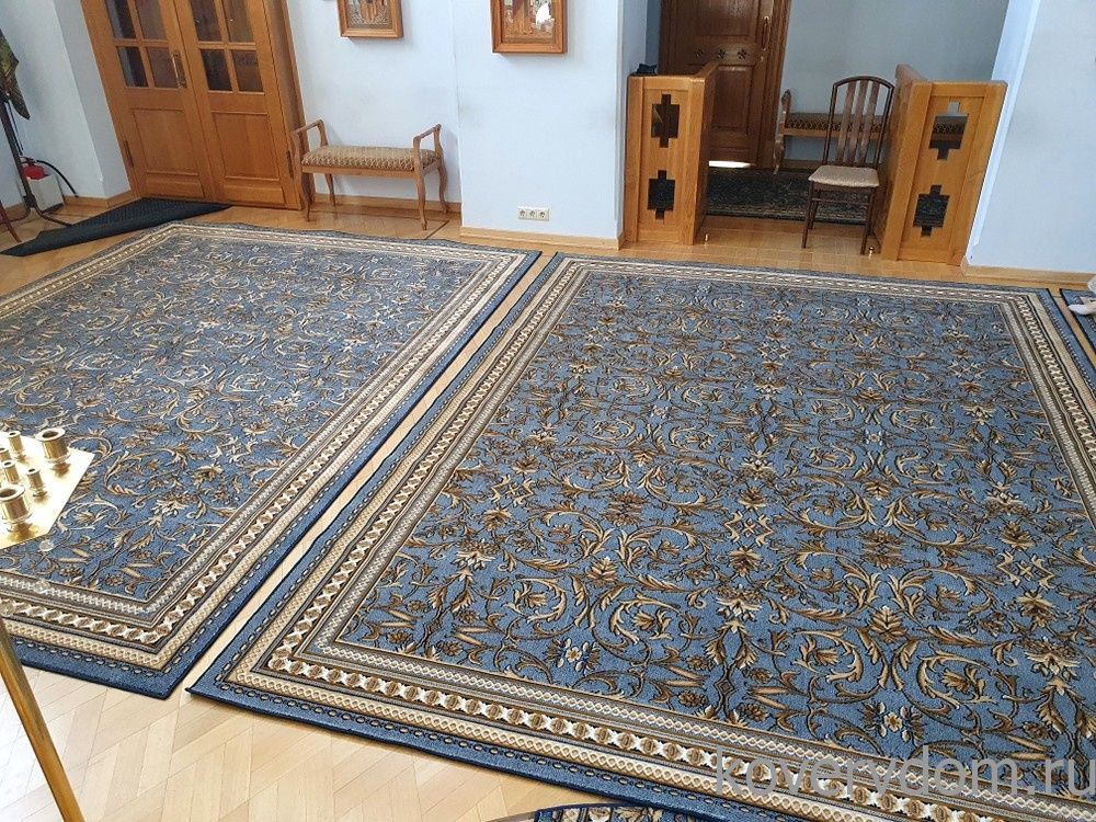 Ковровая композиция в храм 39-38 сине-голубая Ковровая композиция в храм 39-38 сине-голубая