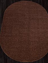Пушистый ковер коричневый LANA T600 BROWN Овал