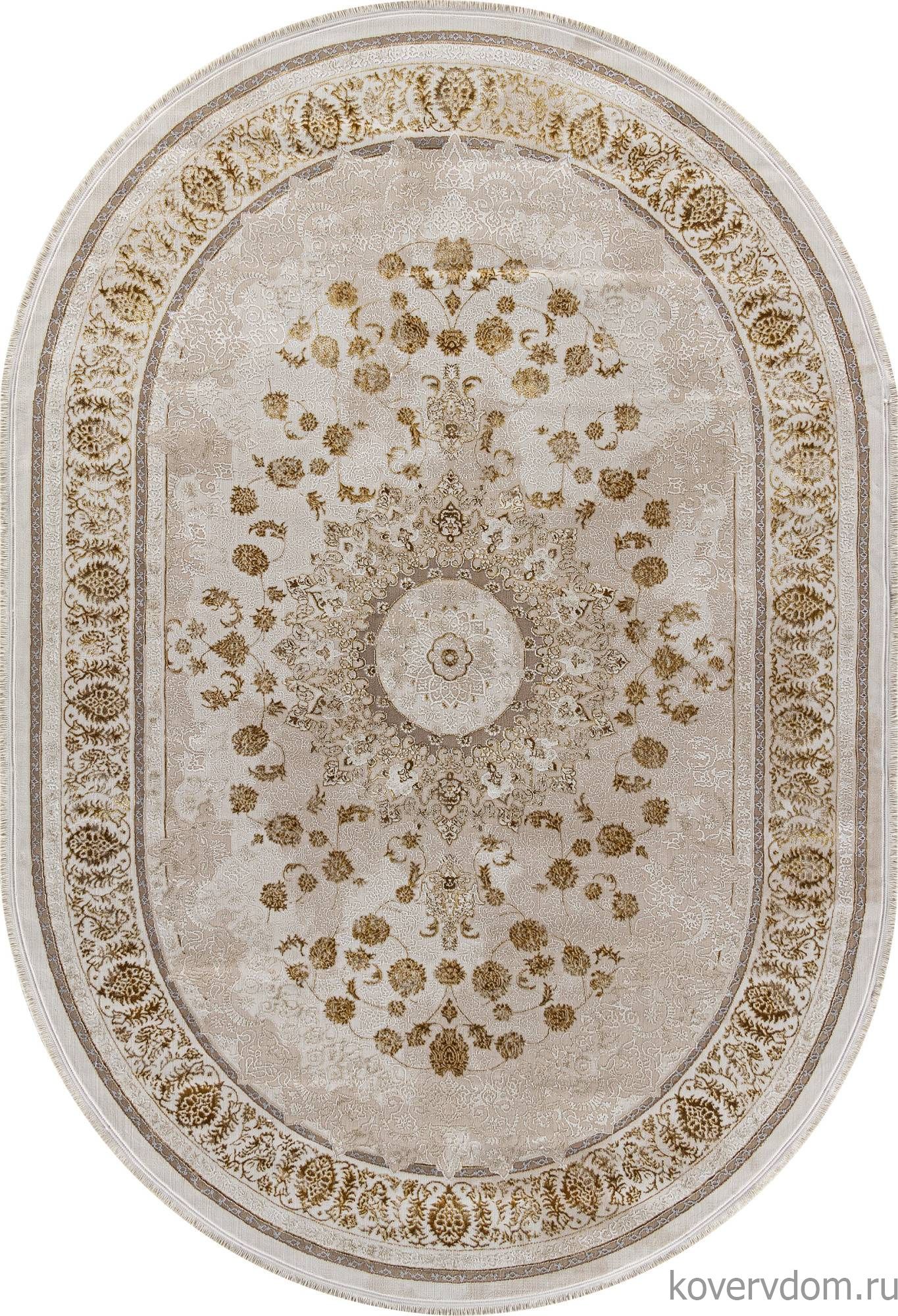 Ковер DELINA A123B CREAM / GOLD FDY Овал